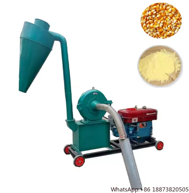 

Factory supply diesel engine maize mill machine grain flour crusher animal feed grinder corn milling machine