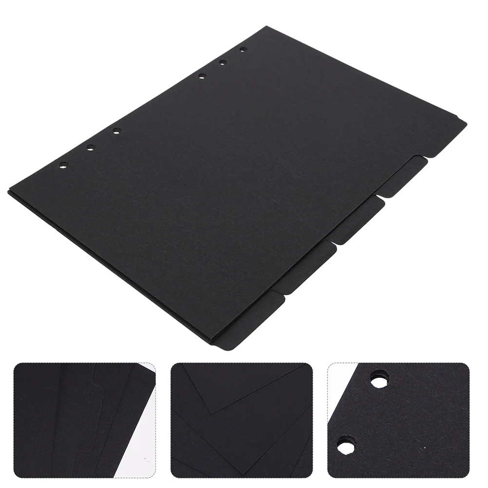 10 أوراق فواصل ورق، علامات تبويب الفهرس، منظم قابل للكتابة، مفكرة أوراق فضفاضة، تصنيف دفتر الملاحظات، علامات تبويب الموثق