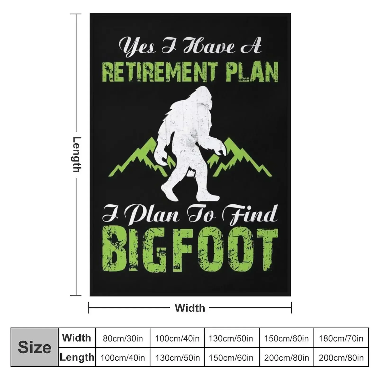 Bigfoot Sasquatch Gift Throw Blanket for sofa Furrys Vintage Blankets