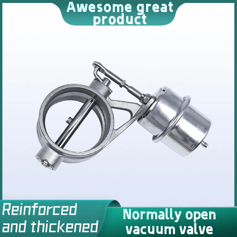 1pcs Universal Automotive Exhaust System Vacuum Valve 51 63 76 mm Stainless Steel Normally Closed and  Open Vacuum Valve For Car