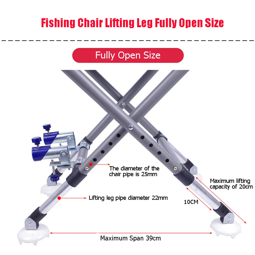 Imagem -05 - Portátil Folding Fish Chair 180 Graus Encosto Ajustável Quatro Pernas Reclinável Liga de Alumínio Camping Stool Cadeira de Pesca