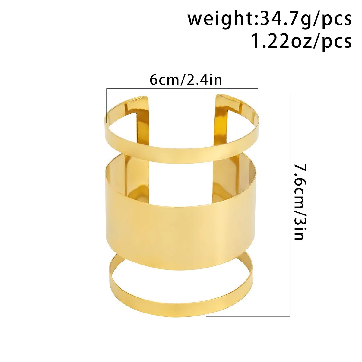 DIEZI 2023 New Fashion Men Gold Silver Color Metal Cuff Bangles Vintage Punk Hollow Out Bracelets Bangles For Women Gift Jewelry