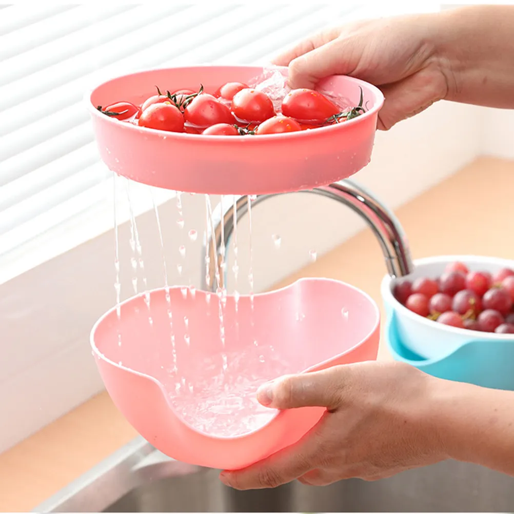 Tazón Doble para Aperitivos, Tazón para Nueces de Color Aleatorio, Recipiente Extraíble para Pistachos, Semillas de Girasol, Edamame, Cerezas, Soporte para Cáscaras, Almacenamiento de Aperitivos