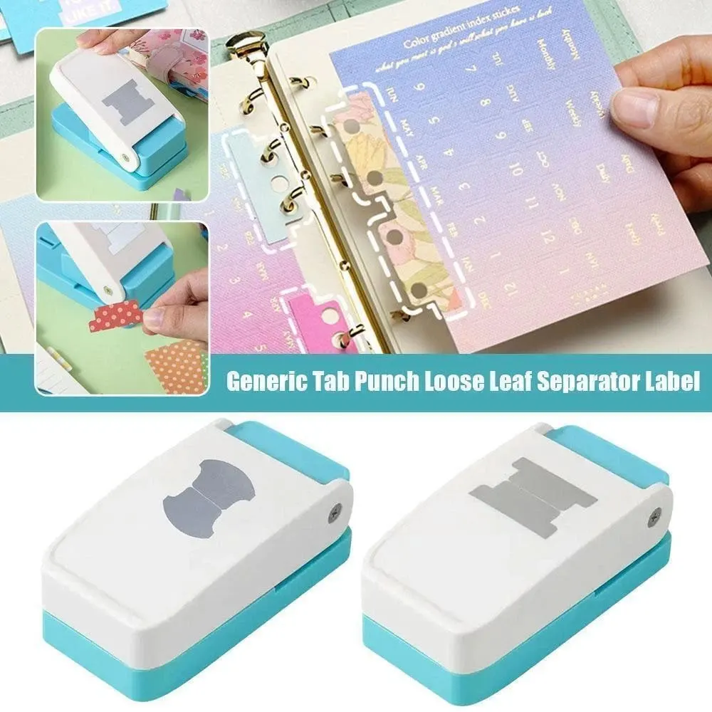 1 szt. ręczny dziurkacz do etykiet, okrągły dziurkacz do etykiet, płaski dziurkacz do etykiet, ręcznie robione zakładki i notatniki DIY.