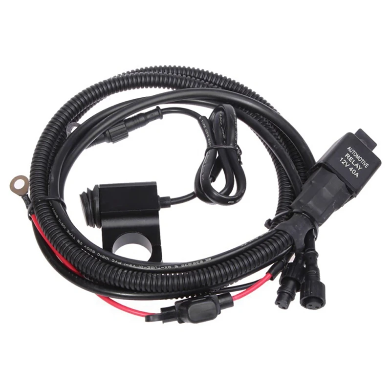 

40A Relay Switch Control Line Group Waterproof For Handlebar Switch Work Light Spotlight Motorcycle Headlight