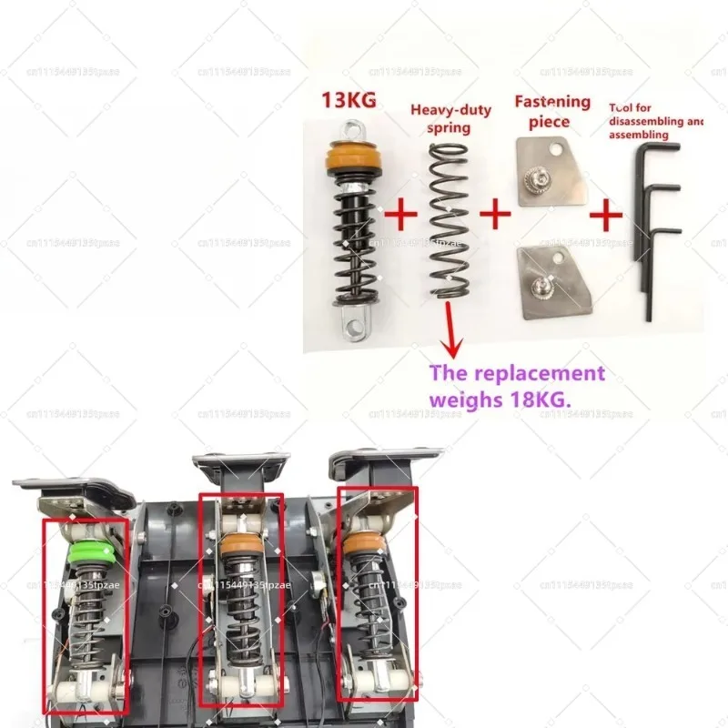 For G25 G27 G29 G923 Pedal Simulated racing Modification Pedal Brake Throttle Adjustable Damping MOD Kit