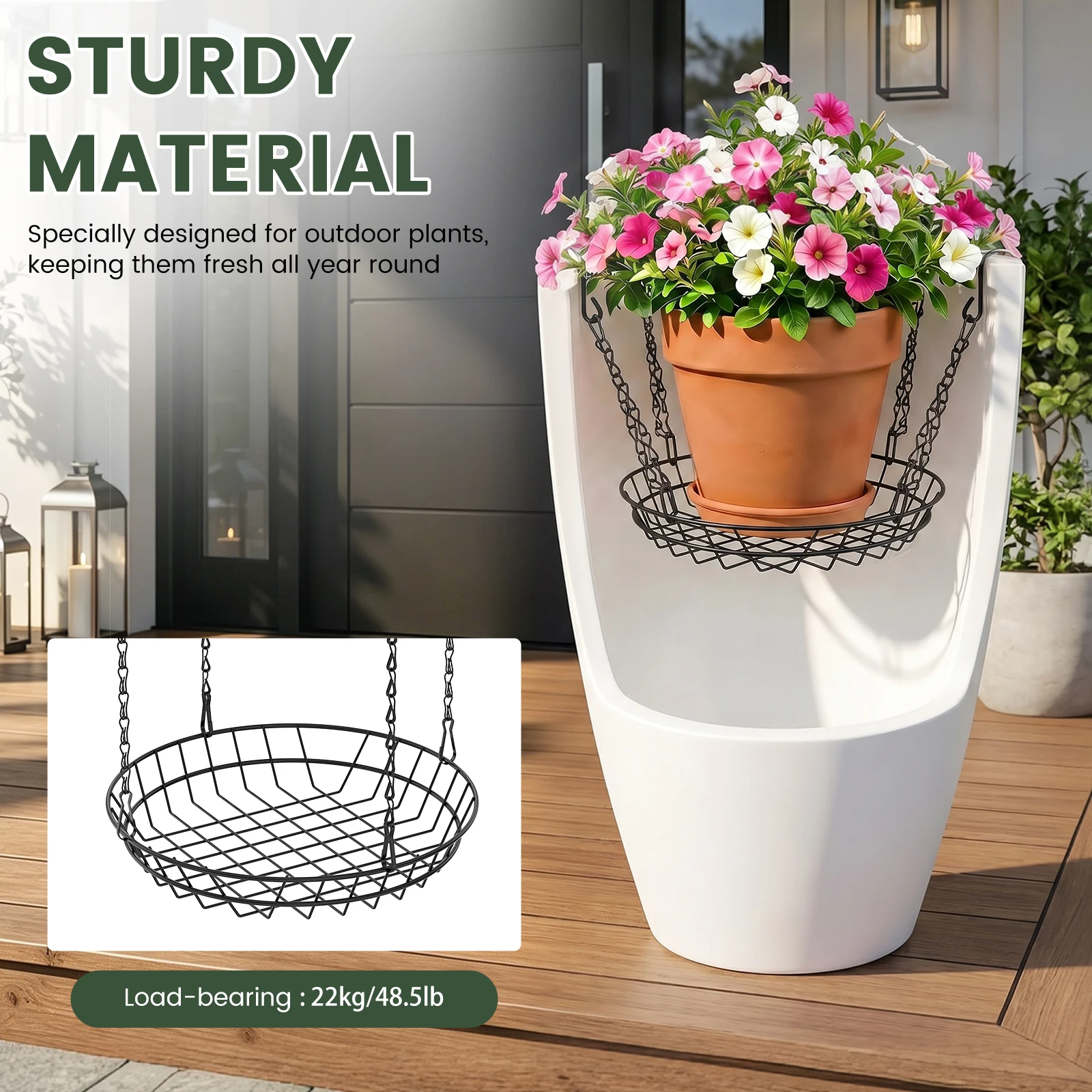2 Pcs Adjustable Planter Insert 10–18