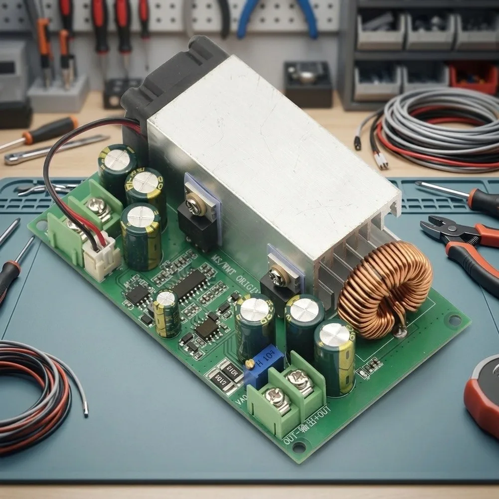 Adjustable Output DC-DC Converter 600W 25A with CC Function for LED Strip Power Supply and DIY Battery Charging