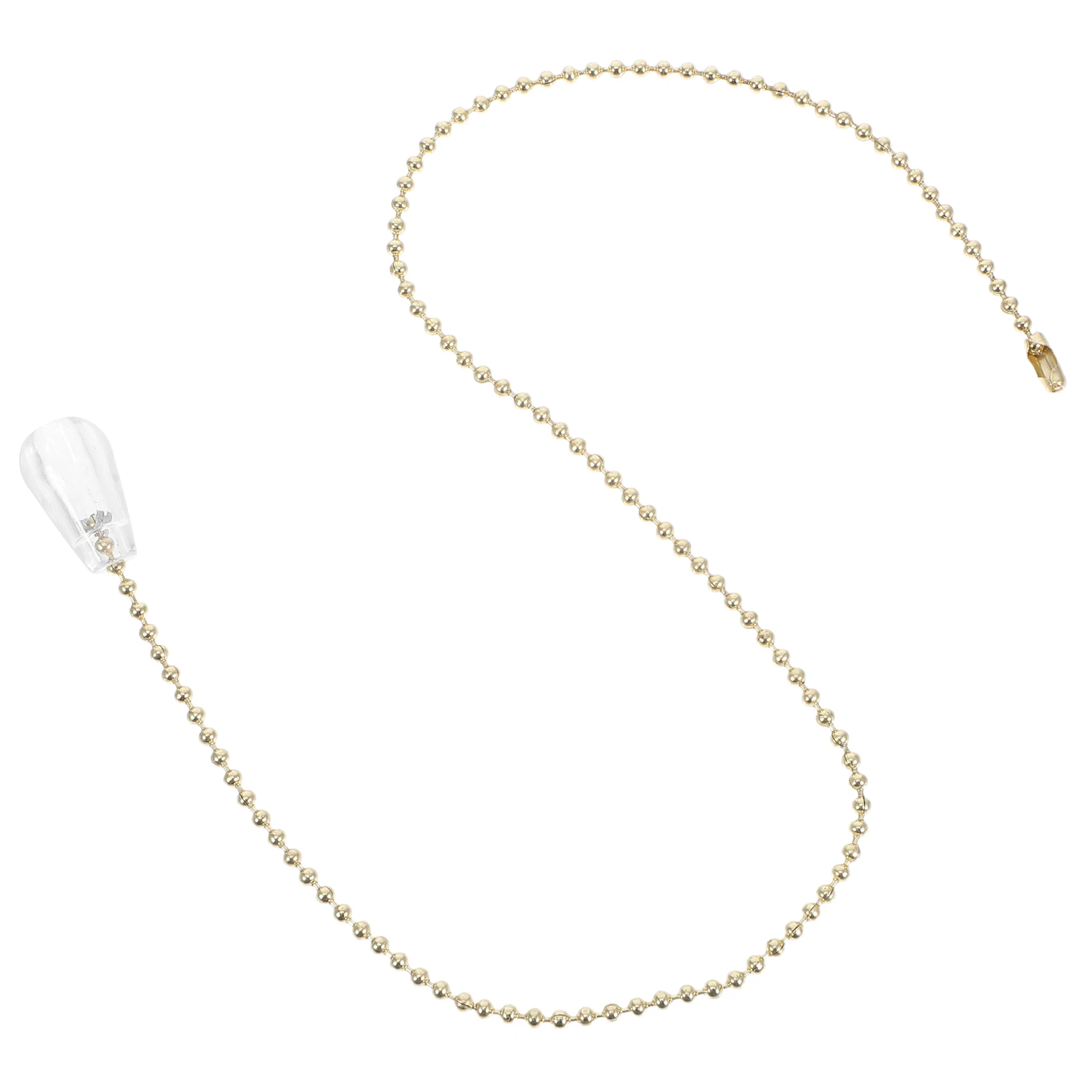 Transparent Pendant Light Pull Chain For Ceiling Fan Lamp Durable Plastic Metal Cord Switch Extender Decorative Hanging