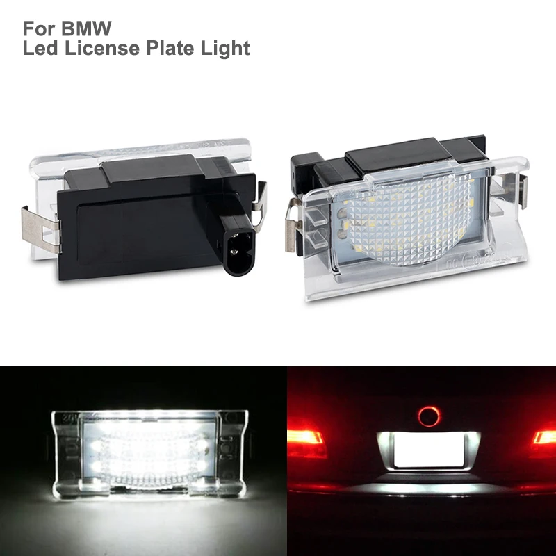 

Brand new OEM-Fit 6000K xenon white Full LED License Plate Light for BMW 5 Series E34 1991-1996 Rear License Plate Light CAN-bus