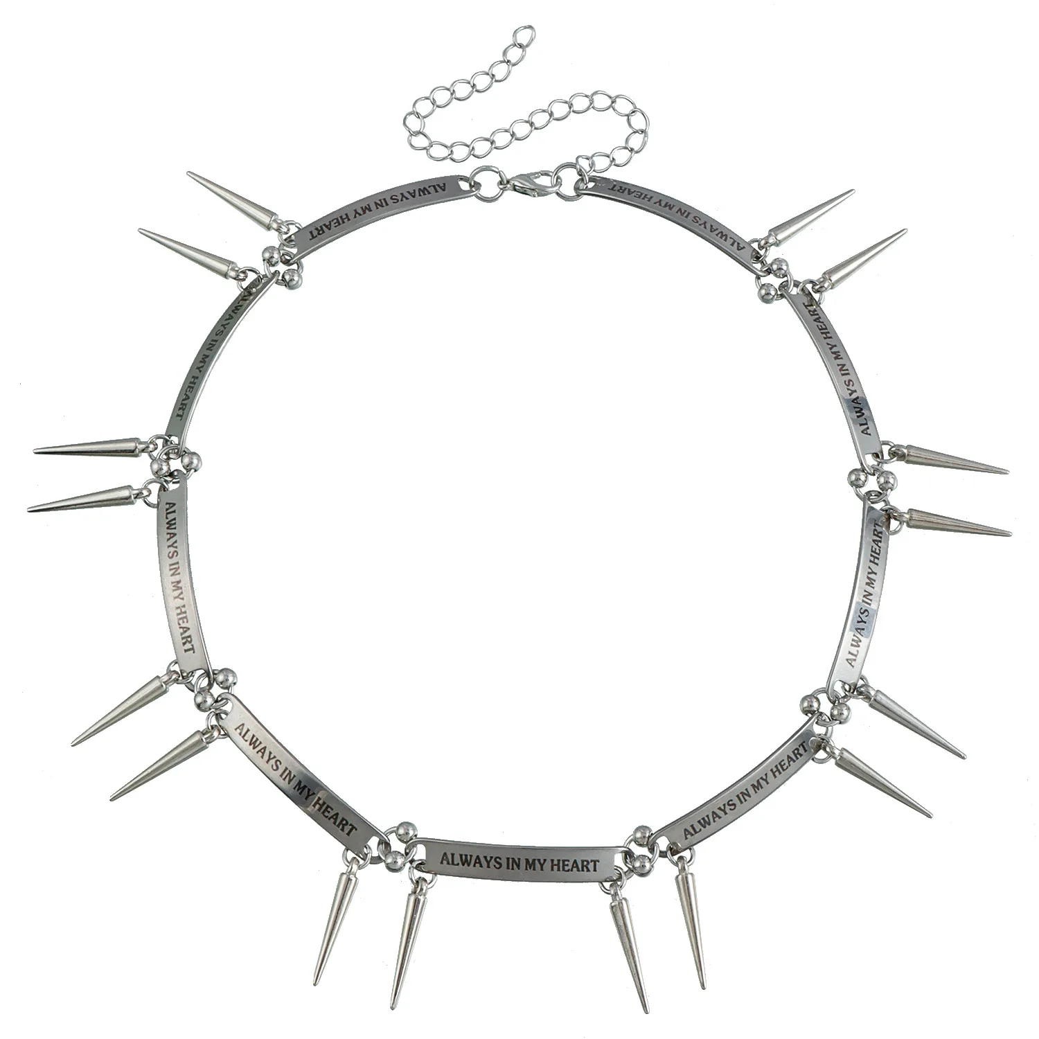 New Fashion Trend Accessories Heavy Metal Personality Cold Style Rivet Collar Punk Style Delicate Spice Choker Necklace