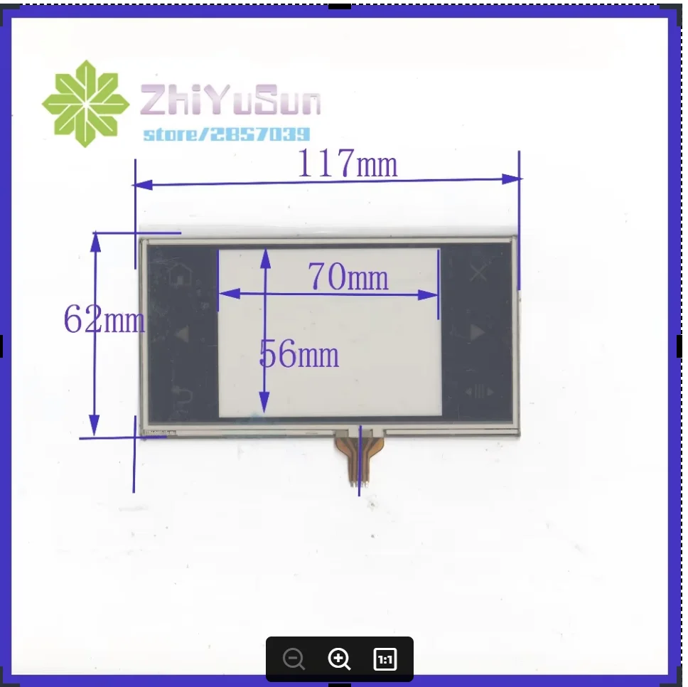 TR4-048F-15 4.8 inch touch screen General touch screen 117 * 62mm A new GPS't a Mp5 MP4 4 wire resistive touch screens