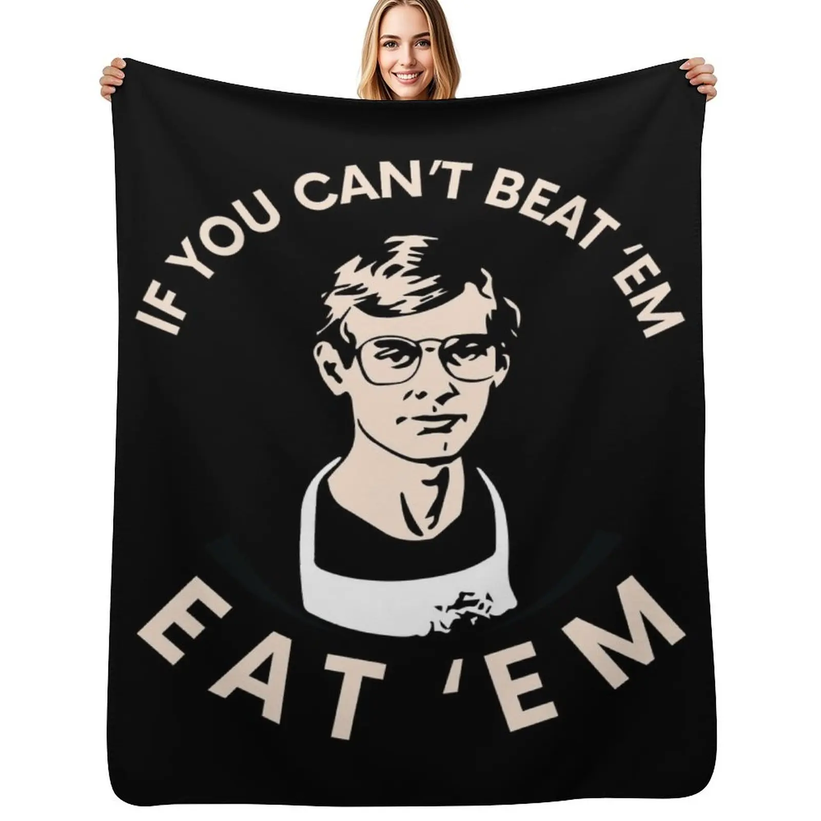 

If You Can't Beat 'Em Eat 'Em Gift Throw Blanket Summer Cool Breathable Blanket for Sleeping