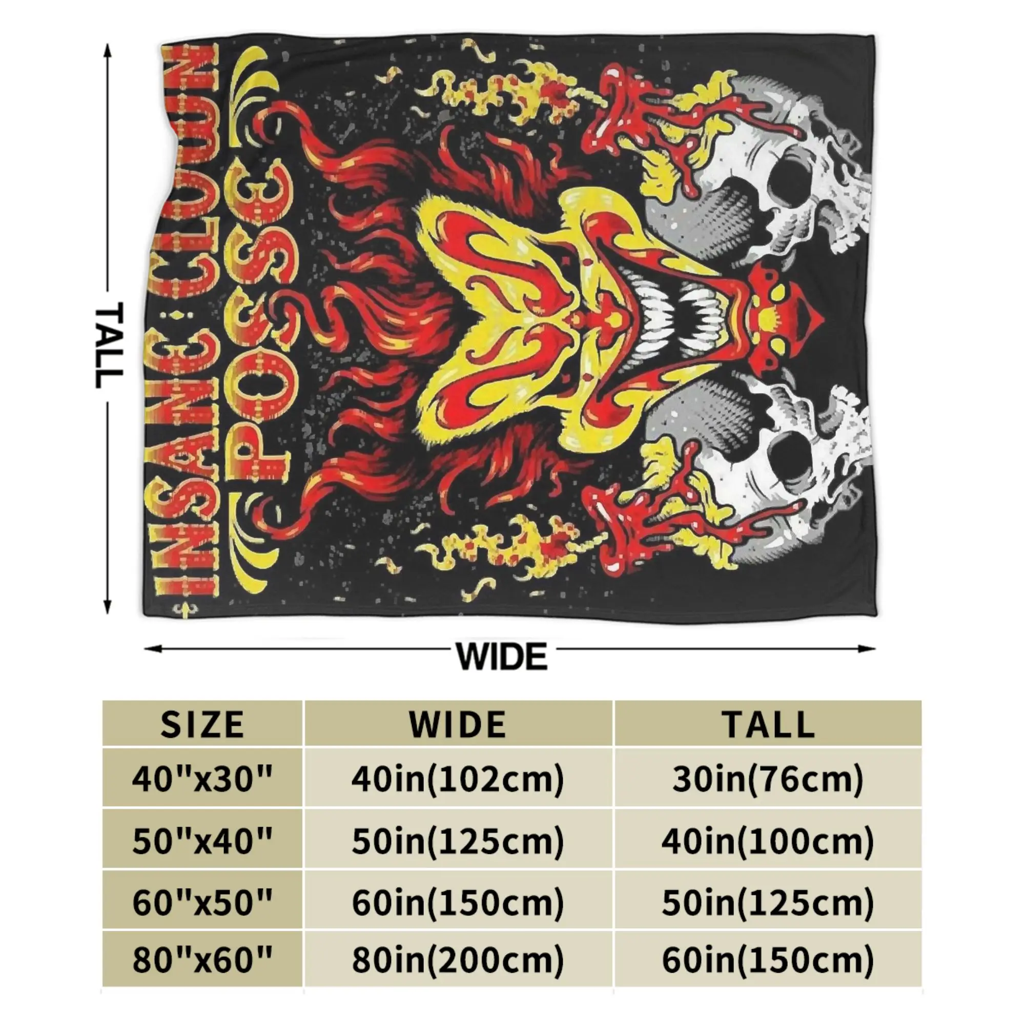 مجنون مهرج بوسي الفرقة بطانيات قطيفة الفتيات الفتيان الفانيلا رمي بطانية للمنزل ديكور سوبر لينة المفرش هدية عيد ميلاد #6