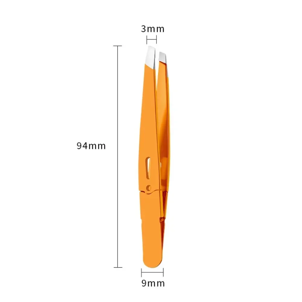 2PCS Stainless Steel Eyebrow Tweezer Multi-purpose Makeup Tools Eyelash Extension Clip Colorful Hairs Puller Facial Care