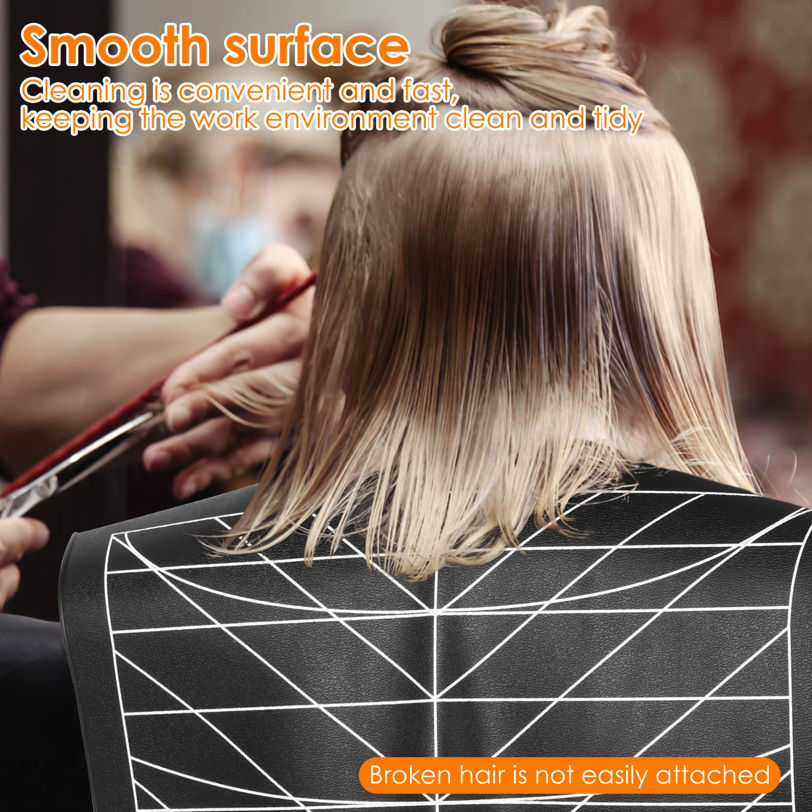 2 قطعة طوق قص الشعر سيليكون المرجح حلاقة الرقبة التفاف المحمولة الحلاق قص الشعر وسادة لصالون الحلاق للحلاق #3