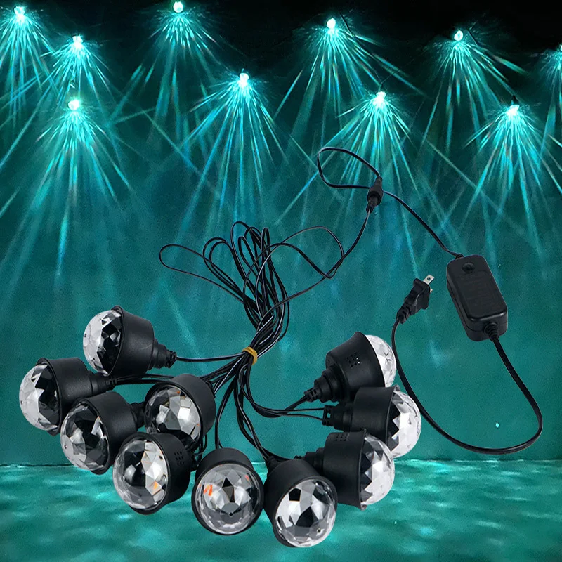 Impermeável LED Outdoor Lamp String, Atmosfera Light, Bar Light, Coffee Shop, Rainbow String Lights, Camping Decoração