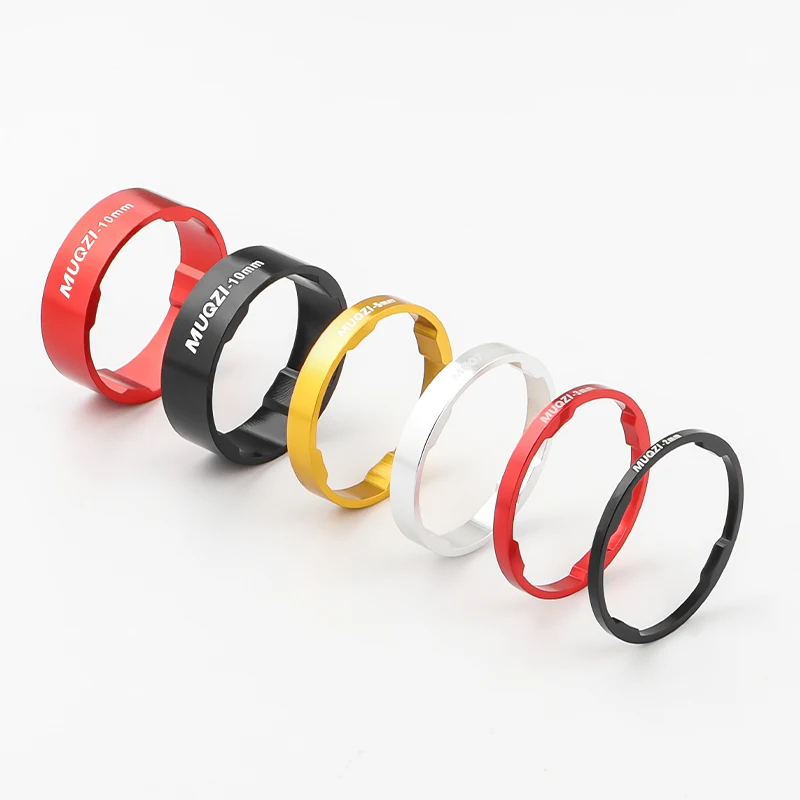 MUQZI Bike Headset Spacer Kit 1-1/8 Inch 28.6mm Fork Washer 2mm 3mm 5mm 10mm With Stem Top Cap MTB Road Bicycle Accessories