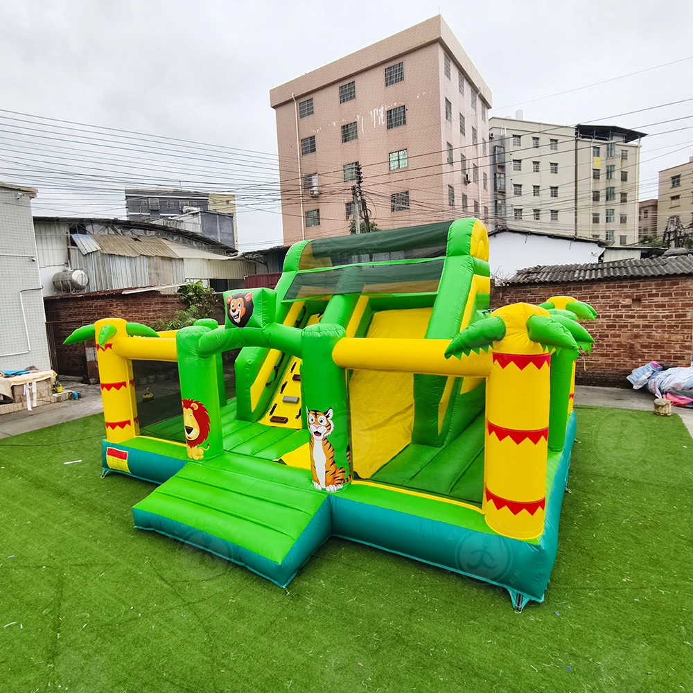 

Inflatable Bouncer Outdoor Indoor Bouncy House with Slide for Kids and Adults;Inflatable Bouncy Jumping Castle;6*5*4.5m