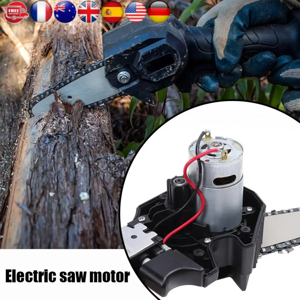 

21V Mini DC Motor 14 Teeth Geared Motor 28000RPM 8.2mm Gear Diameter Power Tool Accessories for 550 Motor Lithium Chainsaw