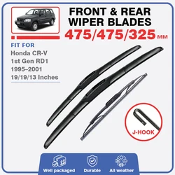 Wiper Blades For Honda CR-V CR V CRV 1st Gen RD1 Silicone 1995 – 2001 Front Rear Windshield Windscreen Window Accessories Refill