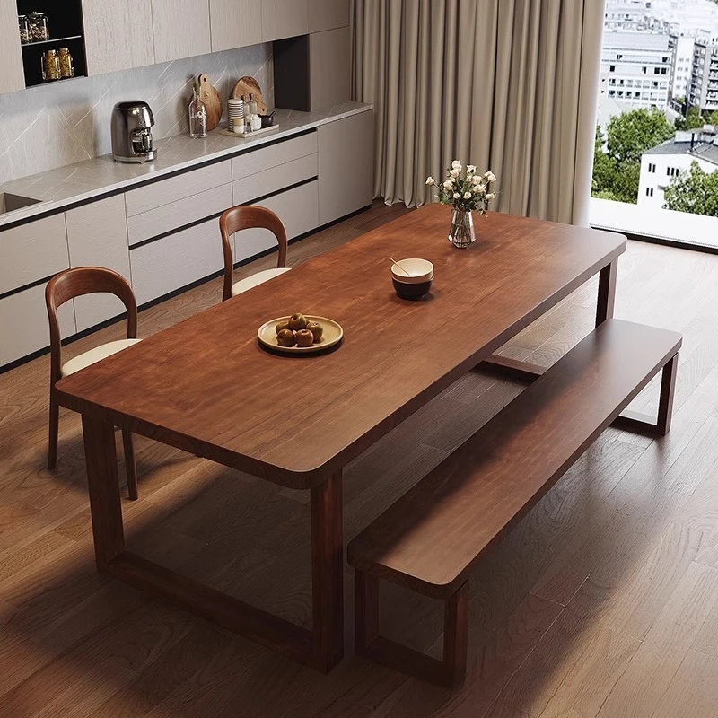 

ZNordic Wooden Dining Tables Advanced Homestay Kitchen Design Dining Tables Minimalist Villa Home Furniture Mesa Comedor Ls40czZ