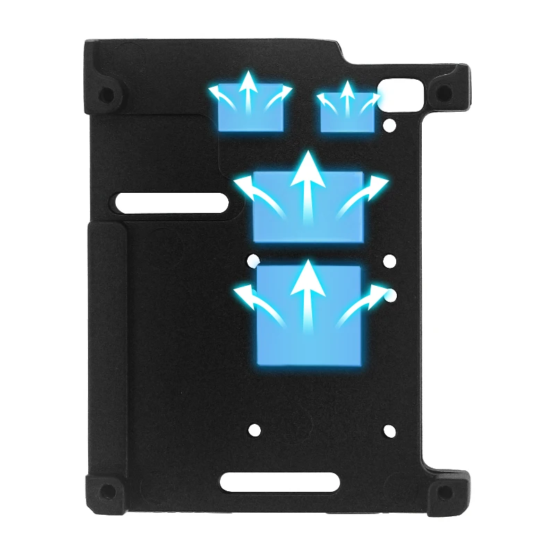 Aluminum Case for Raspberry Pi 4 Model B Armored Shell Passive Cooling Radiator Optional Dual Fan Cooler for Raspberry Pi 4