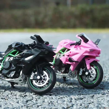 1:18 h2 r ninja hx816 veículos estáticos fundidos, hobbies colecionáveis, modelo de motocicleta, brinquedos para crianças, presentes, decoração