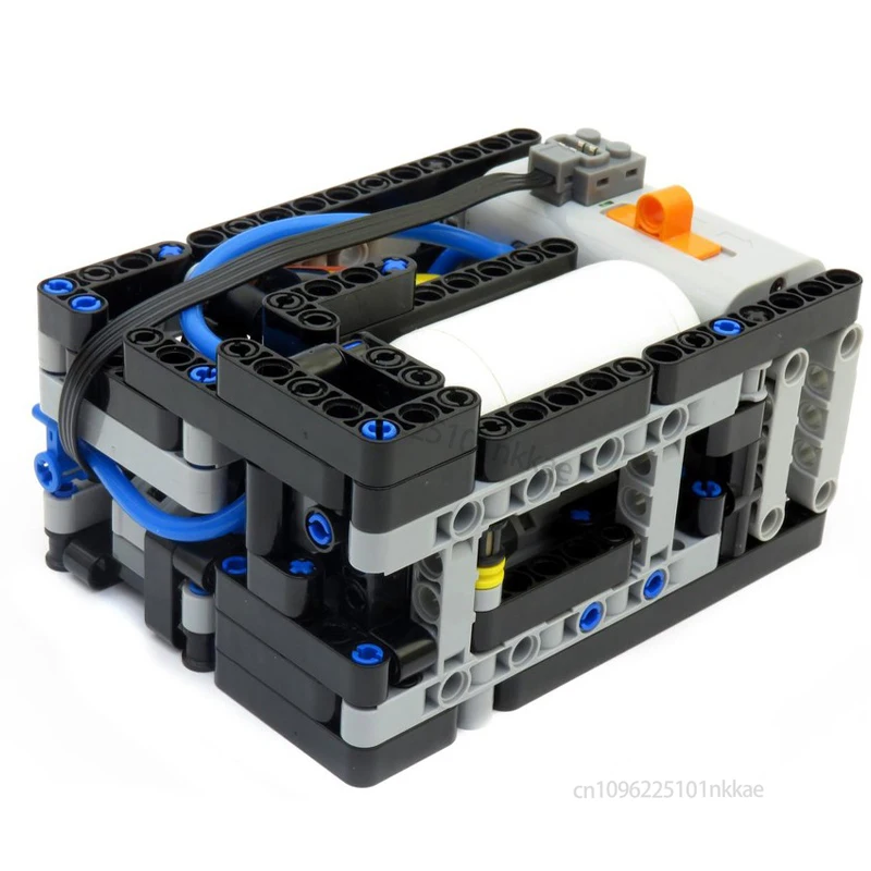 MOC التقنية الهواء الهوائية خزان الهواء المحرك الهوائي ضغط بمحركات اللبنات نموذج لتقوم بها بنفسك تجميع الطوب لعبة طفل هدية #3