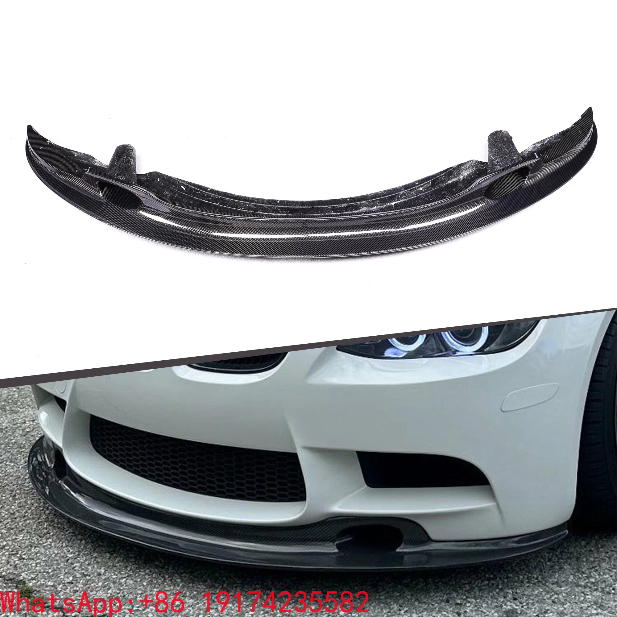 

Style Carbon Fiber Front Lip For E90 E92 E93 M3 Front Bumper Splitter Front Spoiler Lip 2009-2013