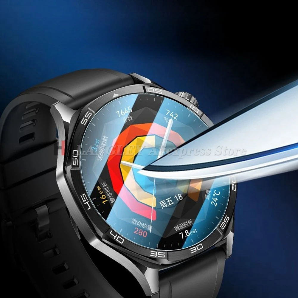 1-5 шт. закаленное стекло для Huawei Watch GT 5 Pro 4 46 мм 41 мм в один клик, легкая быстрая установка, защитная пленка для экрана для часов Huawei