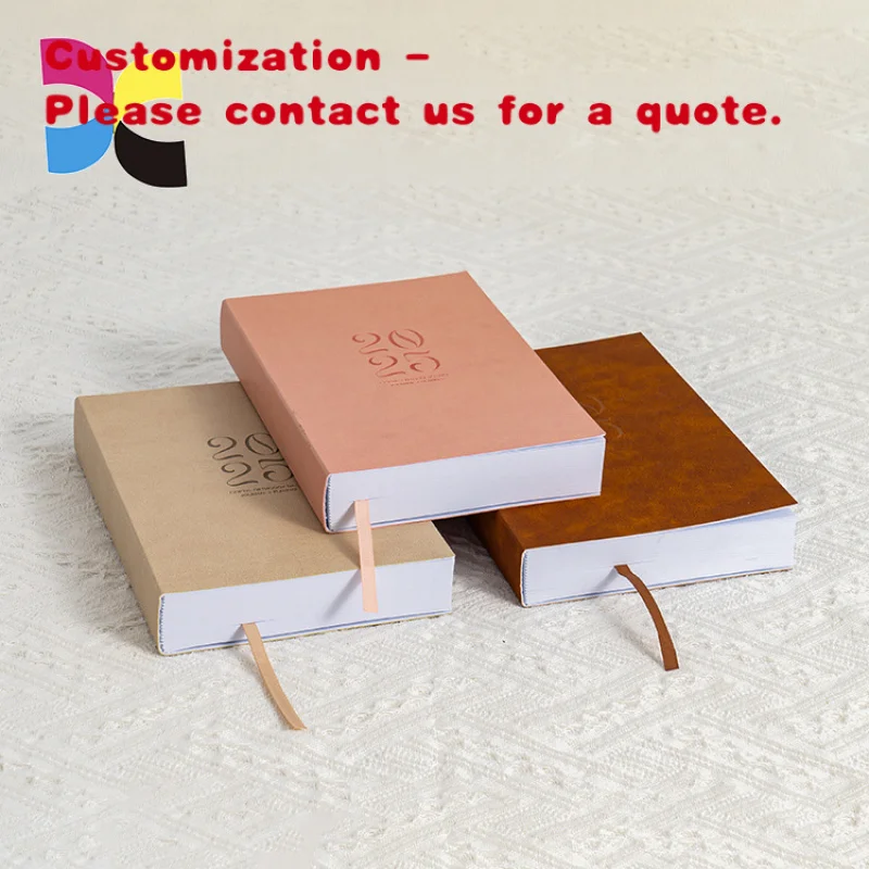 

custom.Customized Luxury A6 Notebook in Pink Black Blue with Sewing Thermal Personalized Notebook