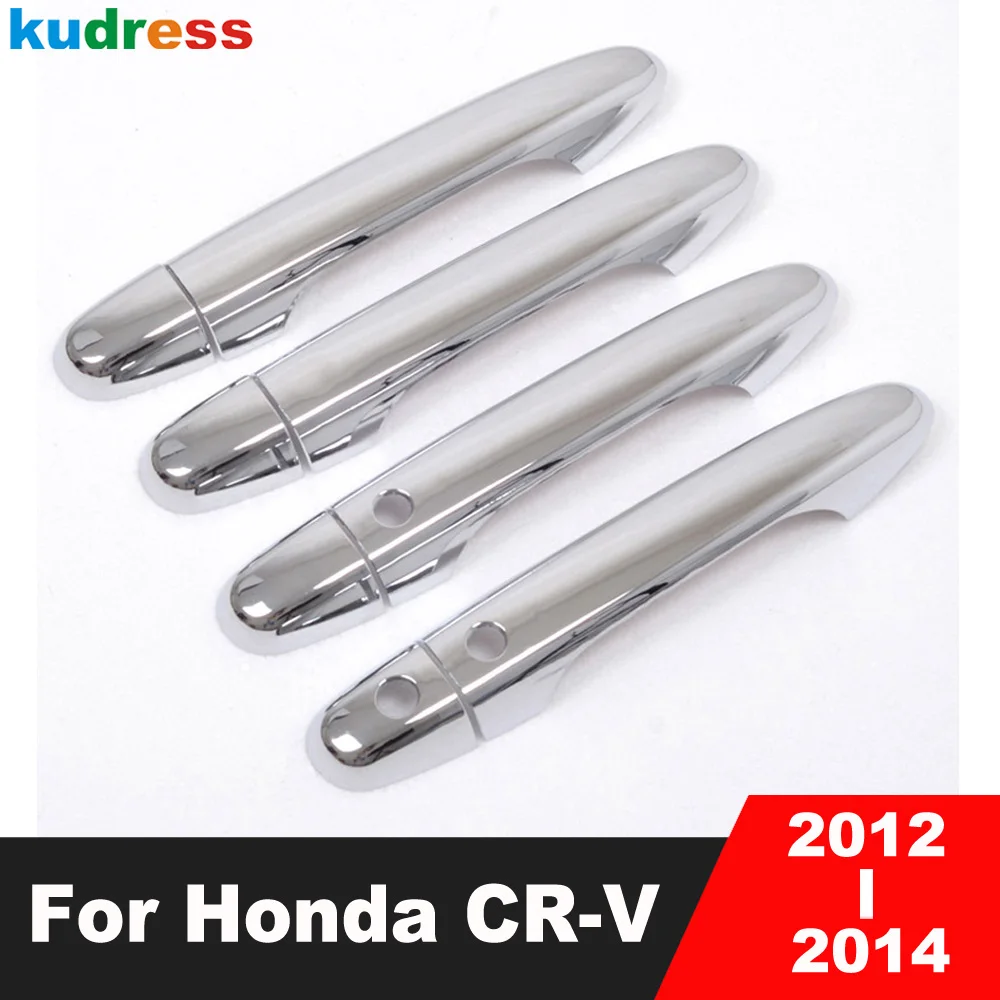 

For Honda CRV CR-V 2012 2013 2014 ABS Chrome Door Handle Cover Trim Side Door Handles Catch Frame Overlay Car Accessories