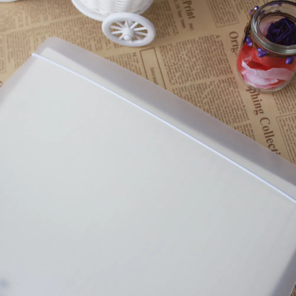 Matte Finish A4 PP File Folder Binder with Heavy-Duty Stainless Steel Clip Elastic Closure Lightweight Portable for Office