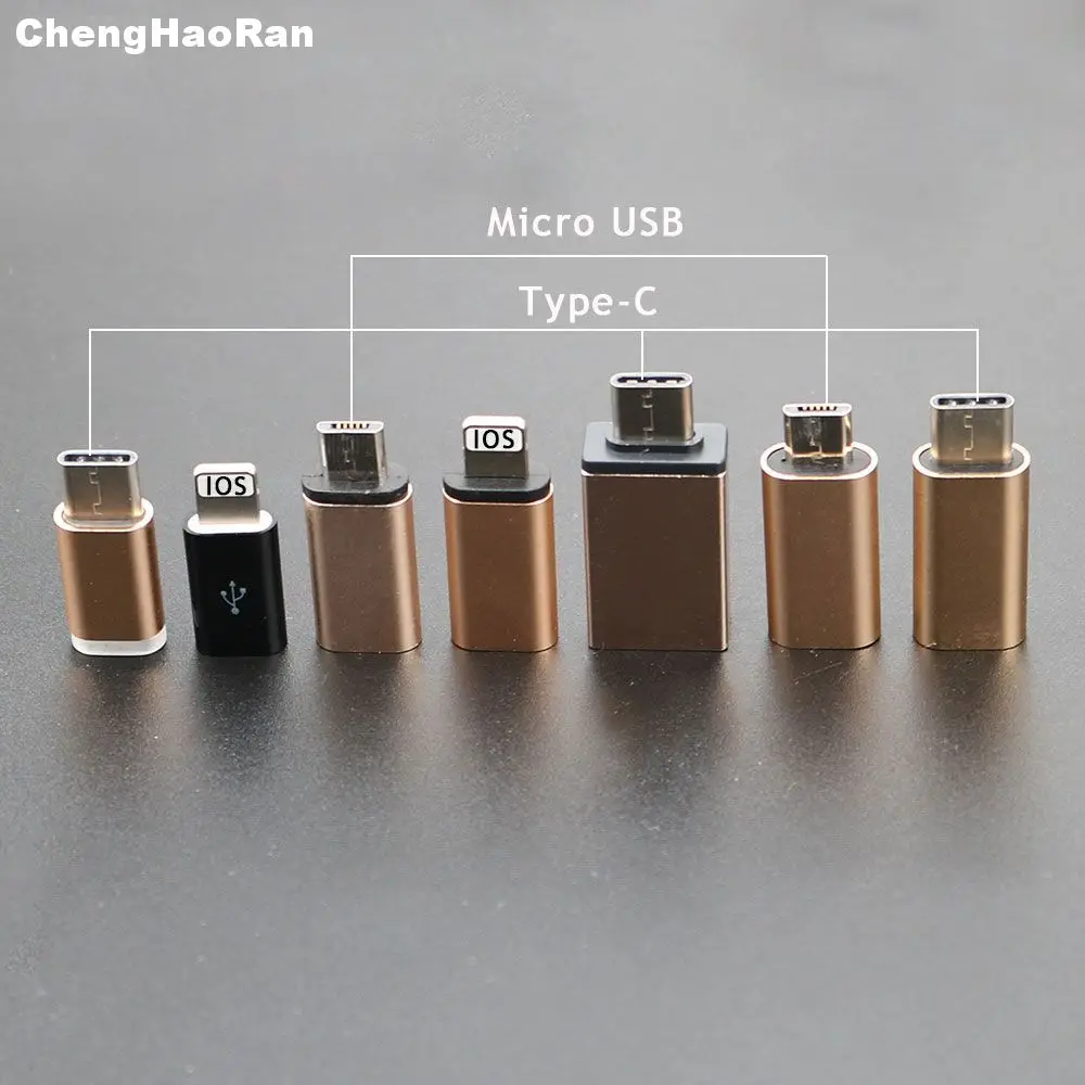 1 szt. Micro USB do adaptera konwertera dla iPhone X 8 7 6 Plus typ C/IOS do Micro USB Adapter do Samsung S8 Xiaomi