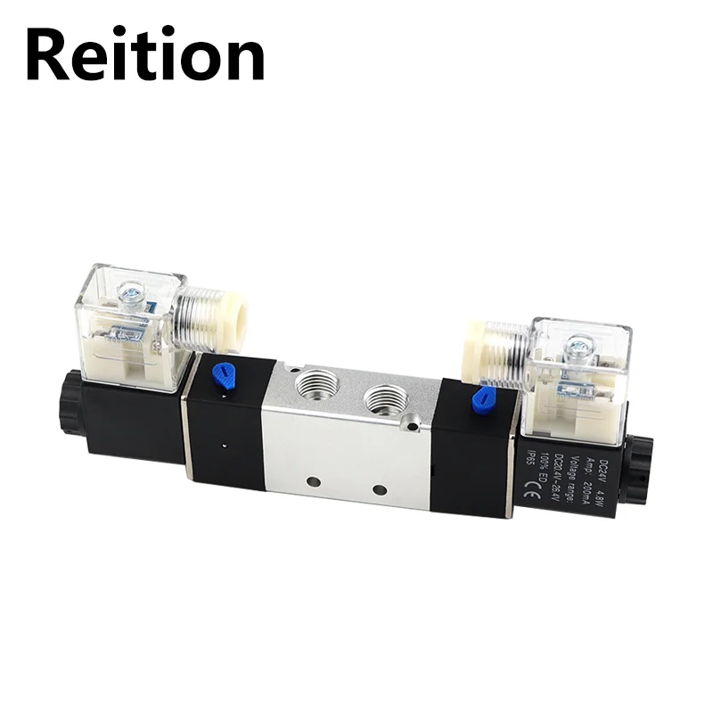 

Reition 4V320-10 4V Series AC220V DC24V DC12V 5/2 5/3 Пневматический клапанAir Электромагнитные электромагнитные клапаны Контроллер