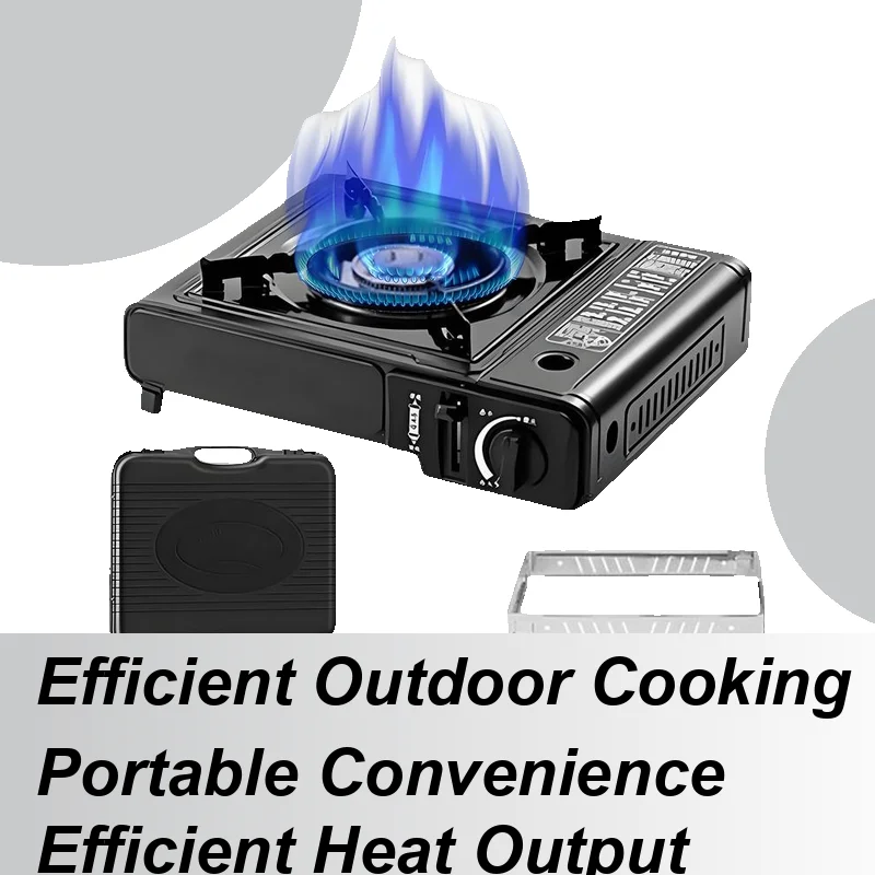 

Portable Camping Stove Outdoor Stove With Carry Case Windproof Outdoor Burner For Tailgating Hiking Backpacking BBQ Picnic