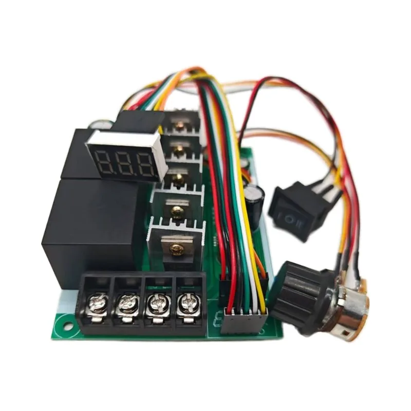 

10-55V 60A PWM DC Motor Speed Controller Forward and Reverse Adjustable Motor Control Driver LED Digital Display