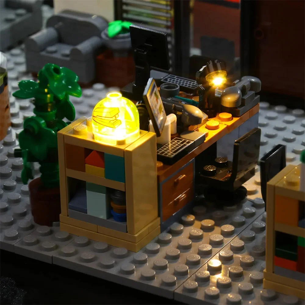 21336 The Office Ideas Lighting Set Not Include Building Blocks (Only Led Light Kit)