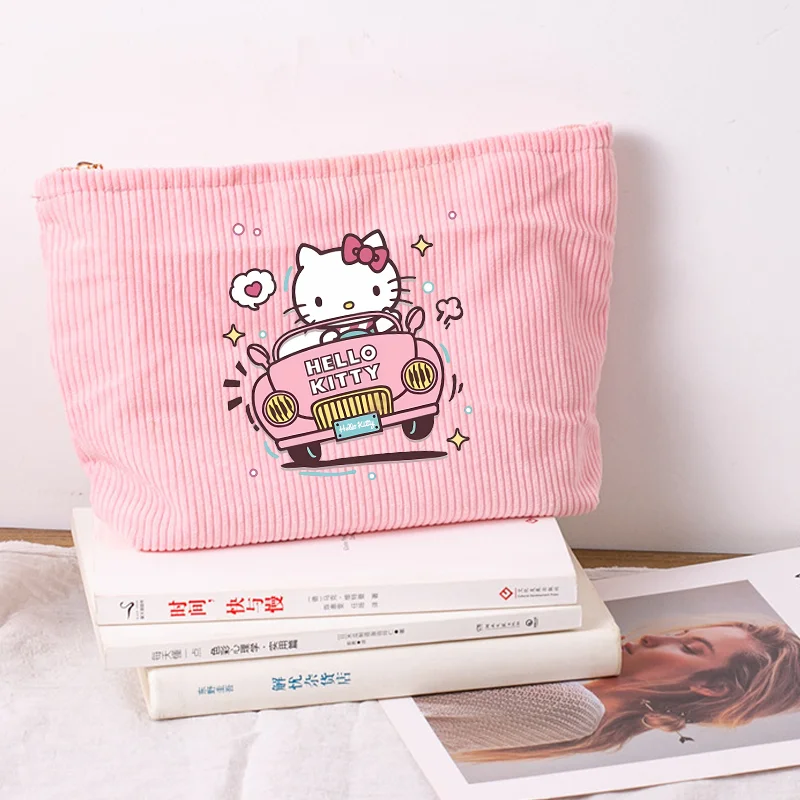

Hello Kitty Fashion Cosmetic Bag for Women Cartoon Pattern Storage Bags Girls Portable Cute Makeup Pouch Party Gifts for Girl
