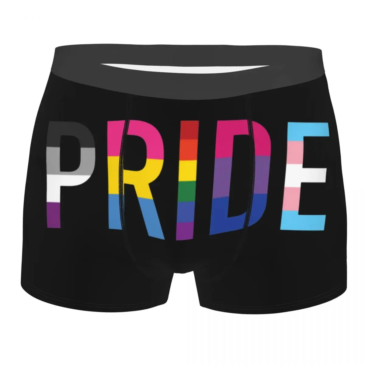 

Funny Boxer Shorts Panties Briefs Men's Gay Pride LGBT Underwear Lesbian Asexual Pansexual Bisexual Breathable Underpants