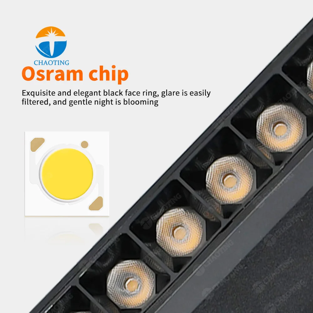 Rotary Fold Die-Cast Aluminum Adjustable Track Grille Spotlight Smart Zigbee Tuya Dimmable Led Magnet Track System Spot Lighting