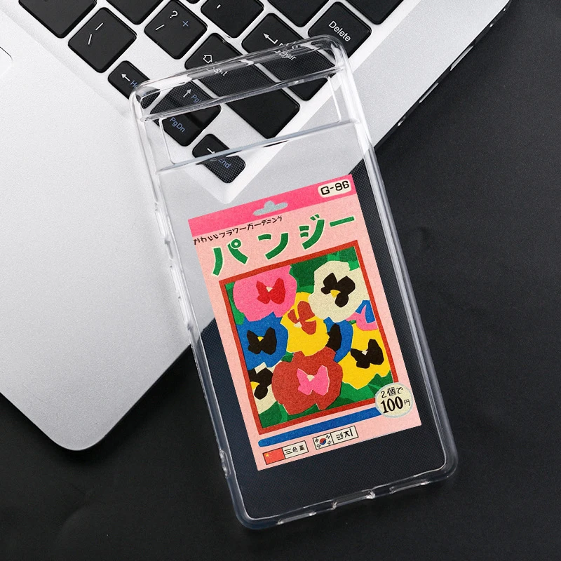 Funny Cute Pink Drink Bottle Sardine Tomato Phone Case For Google Pixel 8A 8 Pro 6 6A 5G 7 Pro 7A Clear Soft TPU Cover Fundas