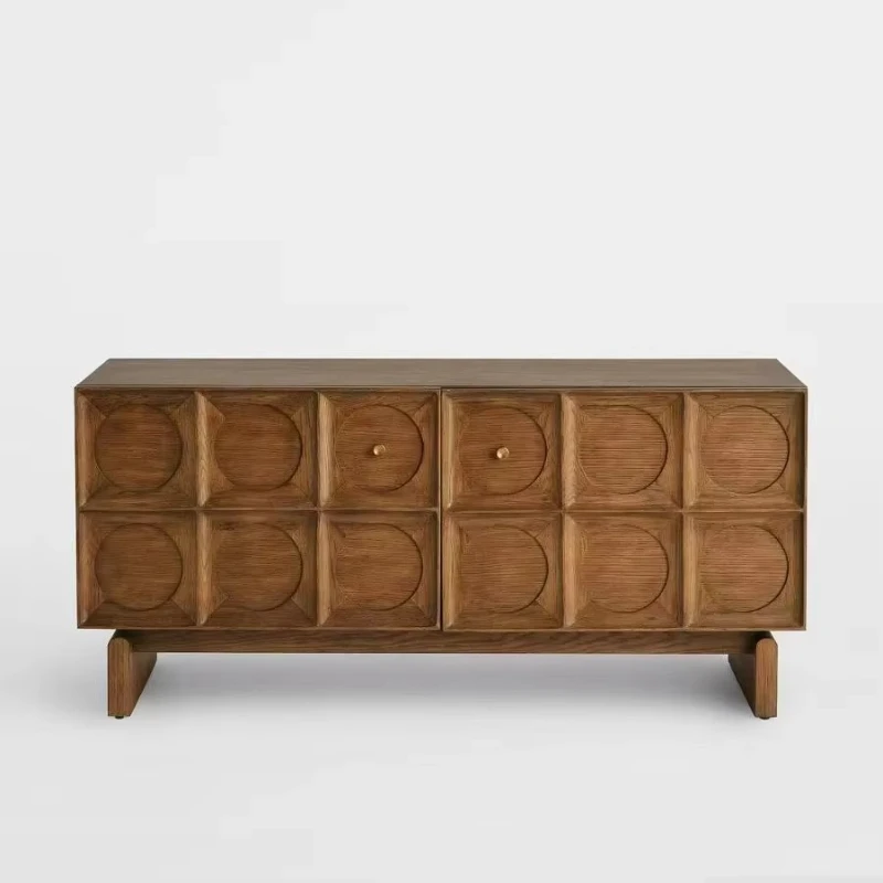 

Luxury living room furniture cabinet Solid wood storage cabinet Household large solid wood