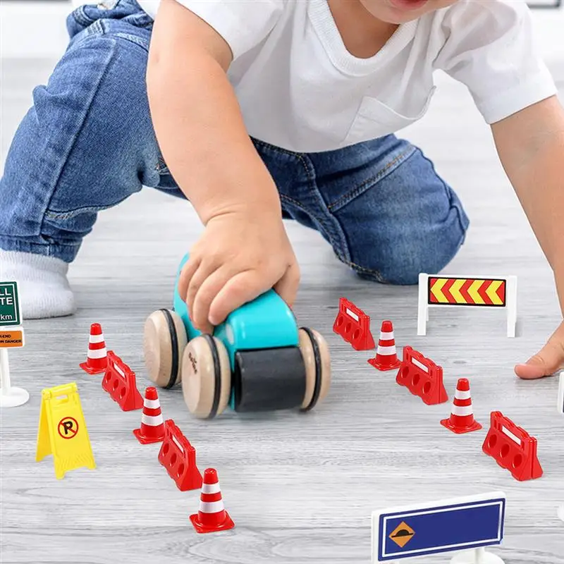 Cones Station Mini Construction Duct Tapekids Children\'s Duct Tapecone Road Playset Street Miniature Party Ornament