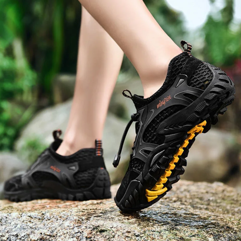 Oulylan Herren-Sneaker, leicht, rutschfest, Watschuhe, Sommer, lässig, bequem, atmungsaktiv, vielseitig, verschleißfest, Sportsandalen