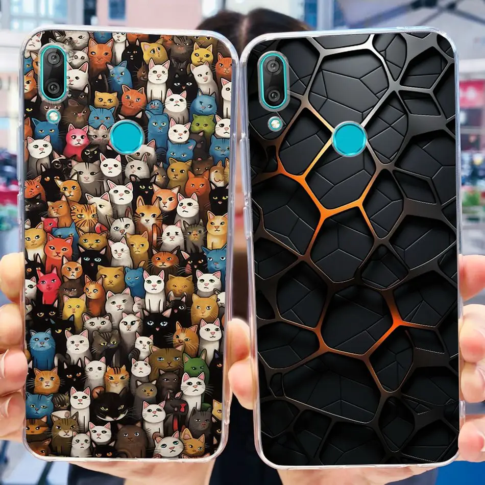 For Huawei Y7 2019 Case Huawei Y7 Prime Pro (2019) DUB-LX1 LX2 LX3 Fashion Cool Pattern Soft Silicone TPU Phone Cases