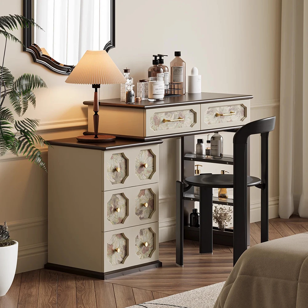 

Display Storage Dressing Table Bedroom Extendable Wooden Drawer Dressing Table Designer Vintage Camas Y Muebles Home Furniture