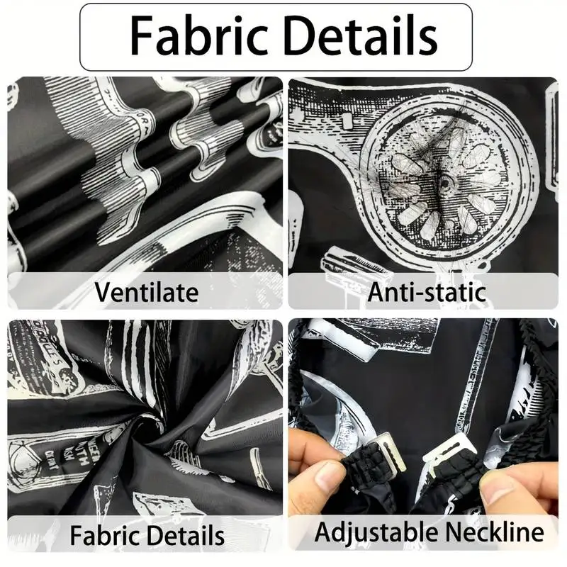 Professional Hair Cutting Apron Salon Barber Cape Hair Cutting Waterproof Cloth Hair Cutting Apron Barber Accessories