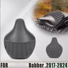 FOR Quick Release Solo Seat Cushion for Bonneville Bobber Comfort High-Density Foam Vintage Styling Motorcycle Seat Cushion